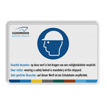 PBM veiligheidsbord met eigen full-colour opdruk