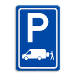 Verkeersbord RVV E07b - Parkeergelegenheid Laden en lossen
