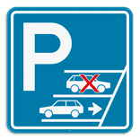 Parkeerbord Achteruit inparkeren verplicht 1:1