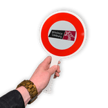 Handbordje - reflecterend met je eigen opdruk