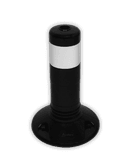 Flexibler Kunststoffpoller, schwarz-weiß, Ø80mm