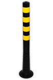 Poteaux Flexibles & Balise flexible en plastique noire/jaune - Ø80mm
