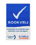 Vlak bord of sticker Rookvrije Generatie