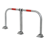 Arceau anti-stationnement rabattable avec serrure cylindrée