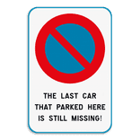 Parkeerverbod - Car still missing
