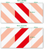 25149 - set Rollen kaderrand NL-BE 45 grd (4x Links+4x Rechts) - Klasse 3 - HERANTE