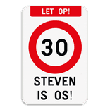 Verkeersbord - 30 - OS