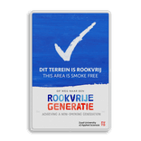 Rookvrij terrein - Smoke free - Op weg naar een Rookvrije generatie - met logo