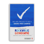 Rookvrij terrein - Smoke free - Op weg naar een Rookvrije generatie - met logo
