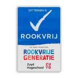 Rookvrije school - Informatiebord - Op weg naar een Rookvrije generatie - met logo