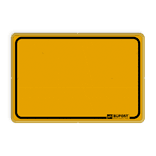 Omleidingsbord WIU geel - met logo in het kader