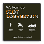 Verkeersbord vierkant reflecterend + eigen ontwerp/opdruk