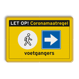 Verkeersbord DOR rechthoek 3:2 reflecterend + eigen ontwerp/opdruk