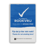 Rookvrije school - Informatiebord - Op weg naar een Rookvrije generatie - met logo