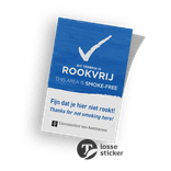 Sticker reflecterend - Rookvrije Generatie + logo