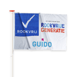 Gevel-/mastvlag + logo - Rookvrije Generatie