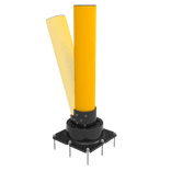 Borne SlowStop - Poteau de protection industriel - Type 3 renforcé