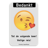 Informatiebord - Bedankt -emoji