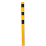 Poteau de protection Ø60mm à sceller - 900mm hors sol - Jaune/noir