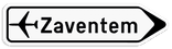 Verkeersbord SB250 F33a - Bewegwijzeringsbord op afstand Rechts