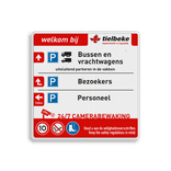Verkeersbord vierkant reflecterend + eigen ontwerp/opdruk