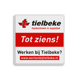 Verkeersbord vierkant reflecterend + eigen ontwerp/opdruk