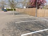 Parkeervak belijning parkeerplaats wit