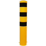 Poteau de protection Ø193x2000mm avec fixation dans le sol - galvanisé ou jaune/noir