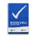 Informatiebord Rookvrij University met logo