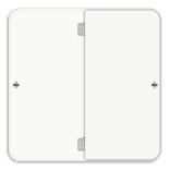 Scharnierbord vierkant reflecterend met je eigen opdruk