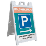CarrySign TS stoepbord 635x1140mm - reflecterend