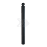 Poteau de trottoir Groningen noir mat Ø82 mm avec tête ronde