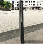 Trottoirpaal TS-VANGUARD staal vierkant 70x70mm antracietgrijs