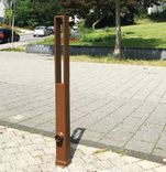 Poteau de trottoir Almere carré gris anthracite DB703