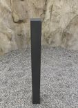 Poteau de trottoir – Type Harderwijk – gris anthracite DB703 (structure fine)