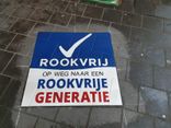 Wegmarkering thermoplast - Rookvrije Generatie -