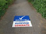 Wegmarkering thermoplast - Rookvrije Generatie -
