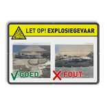 Verkeersbord DOR rechthoek 3:2 reflecterend + eigen ontwerp/opdruk