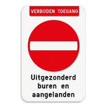 Bord Verboden toegang - C1