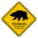 Verkeersbord Canada - Bear