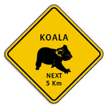 Verkeersbord Australië - Koala