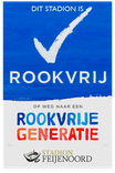 Vlak bord of sticker Rookvrije Generatie
