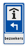 Verkeersbord RVV BW101S104 - Informatiekantoor met aanpasbare pijlrichting