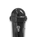 Poteau de trottoir Haarlem gris anthracite RAL7016 avec tête ronde