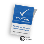 Sticker reflecterend - Rookvrije Generatie + logo
