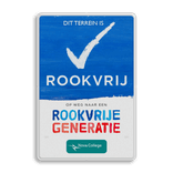 Informatiebord Rookvrije Generatie met eigen logo