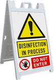 CarrySign TS 635x1140mm - stoepbord met corona maatregelen/instructies