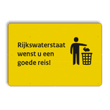 Informatiebord 3:2 - Rijkswaterstaat wenst u een goede reis