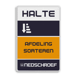 Haltebord - Nedschroef met icoon