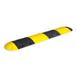Pièce centrale de ralentisseur en plastique recyclé jaune/noir – 60 mm – 10 km/h